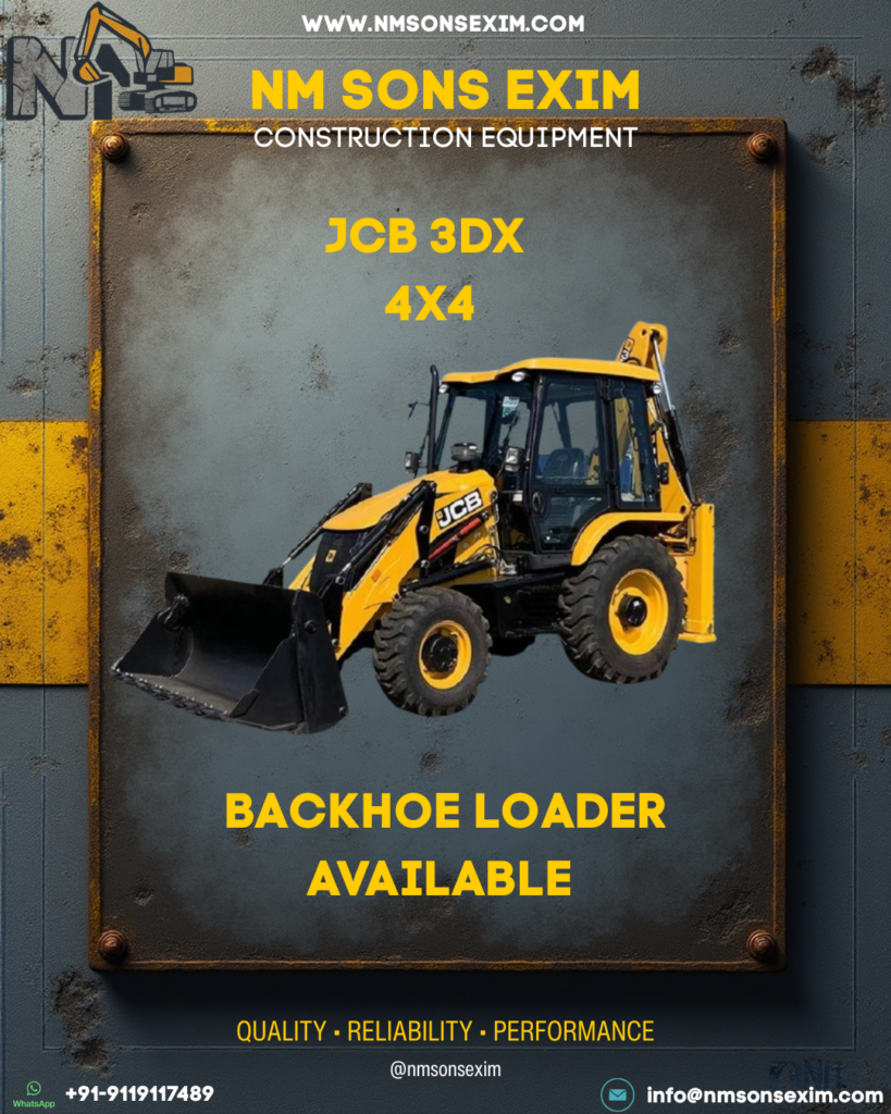 JCB 3DX 4X4 Backhoe Loader Available for Sale