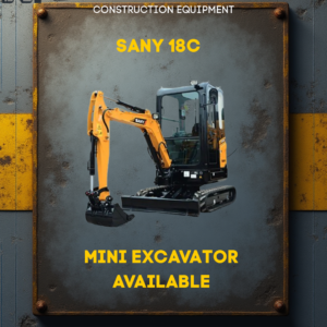 SANY 18C Mini Excavator Available For Sale