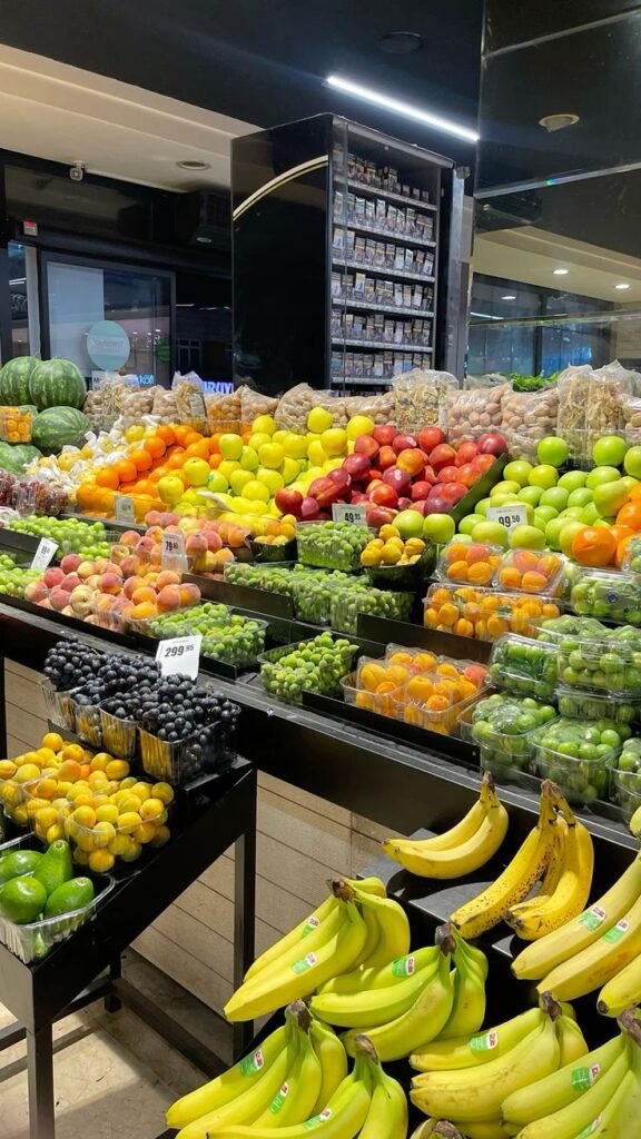 Fresh fruits and vegetables prepared for international export by NM SONS EXIM with quality inspection and secure packaging