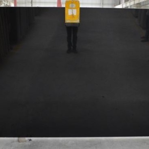 Premium Absolute Black Granite slab with polished surface for construction and interior applications