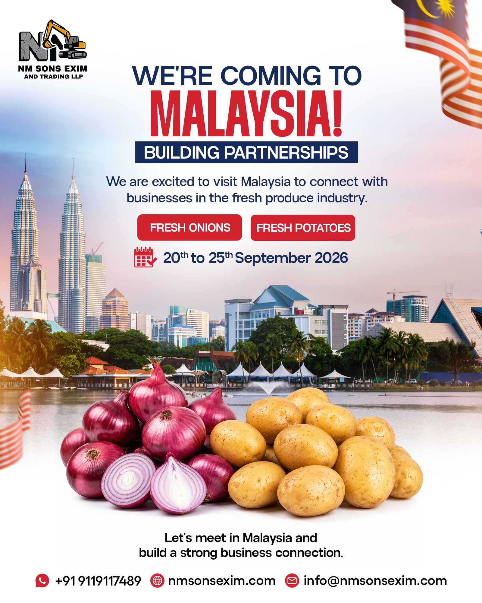 NM Sons Exim Is Coming to Malaysia: Building Fresh Produce Partnerships from 20th to 25th September 2026